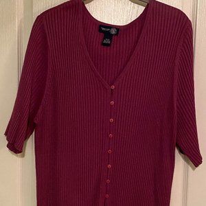 Womans purple acrylic/nylon top